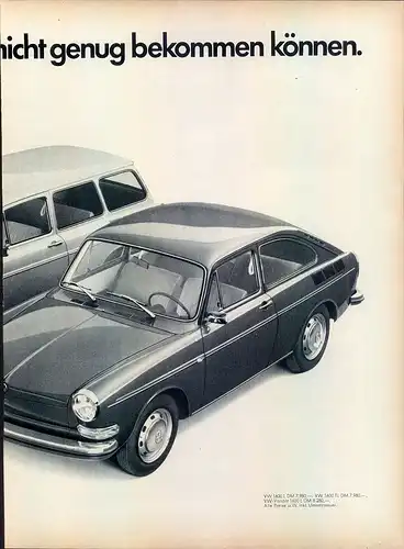 VW-1600-TL-1971-Reklame-Werbung-genuine Advert-La publicité-nl-Versandhandel