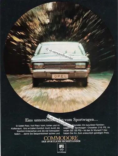 Opel-Commodore-03/67-Reklame-Werbung-genuine Advertising-nl-Versandhandel 