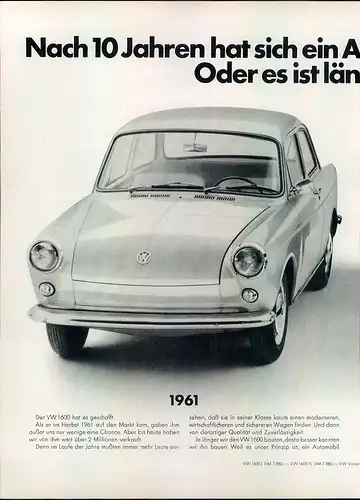 VW-1600-1971-Reklame-Werbung-genuine Advert-La publicité-nl-Versandhandel