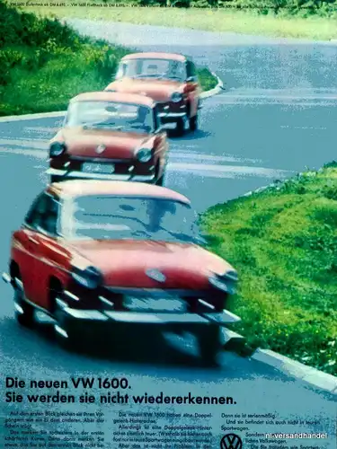 VW-1600-C-1968-Reklame-Werbung-genuine Ad-La publicité-nl-Versandhandel