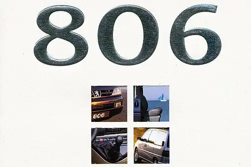 Peugeot - 806  -  Prospekt -  10/98 - Deutsch - nl-Versandhandel