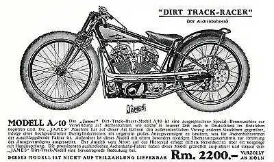 James - Motorrad-Programm - Prospekt - 1929 -  Deutsch -  nl-Versandhandel