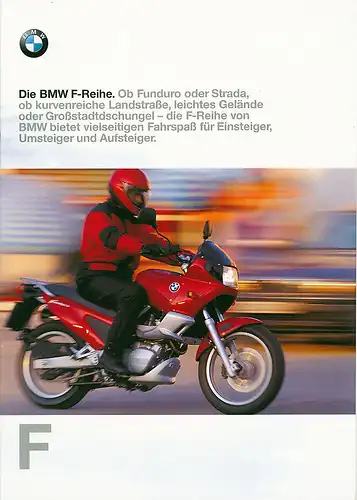 BMW -  F-Reihe  - Prospekt - 01/1998 - Deutsch -    nl-Versandhandel