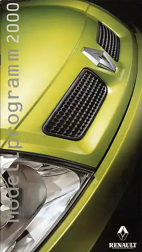 Renault - Modellangebot 2000 - Prospekt  - 09/99 - Deutsch -   nl-Versandhandel