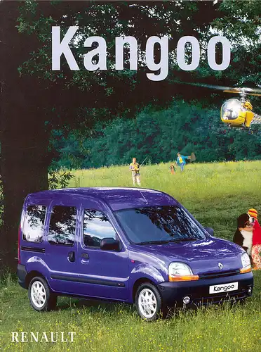 Renault -  Kangoo  -  Prospekt  -  Juli 1999  -  Deutsch - nl-Versandhandel