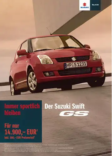 Suzuki - Swift  - GS - Prospekt - 03/09 - Deutsch - nl-Versandhandel