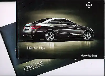 Mercedes-Benz - E - Coupé - Prospekt 05/09 + Preisliste 02/09 - nl-Versandhandel