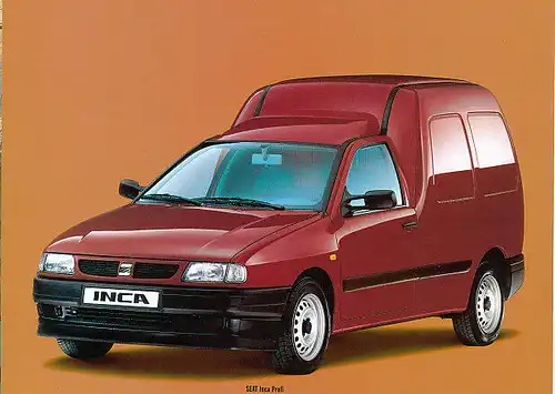 Seat - Inca - Prospekt&Preise - 08/95 - Deutsch - nl-Versandhandel