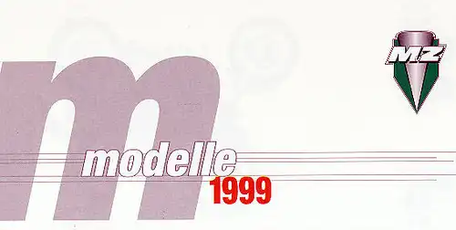 MZ - Modellprogramm 1999  - Prospekt  -  Deutsch  -     nl-Versandhandel