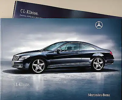 Mercedes-Benz - CL- Klasse - Prospekt 12/09+Preisliste 04/11 - nl-Versandhandel