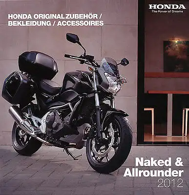 Honda - Naked & Allrounder - Zubehör  - 02/2012 - Deutsch -  nl-Versandhandel