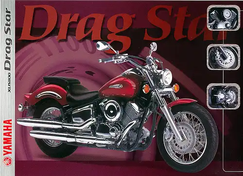 Yamaha -  XVS1100 - Drag Star - Prospekt - 2000  -  Deutsch - nl-Versandhandel