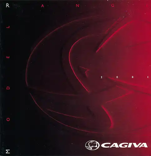 Cagiva - Modellprogramm  - Prospekt - 2001 - Deutsch/english - nl-Versandhandel