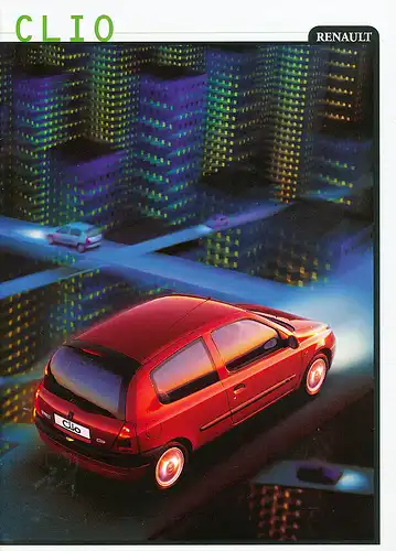 Renault - Clio - Prospekt  - 07/99  -  Deutsch- nl-Versandhandel