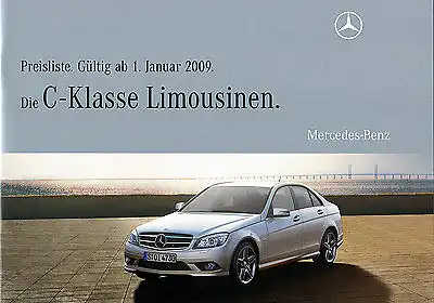 Mercedes-Benz - C - Klasse - Limousinen  - Preisliste 01/09 - nl-Versandhandel