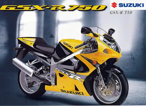 Suzuki  - GSX - R 750   -  Prospekt  - Deutsch - 11/99 -   nl-Versandhandel