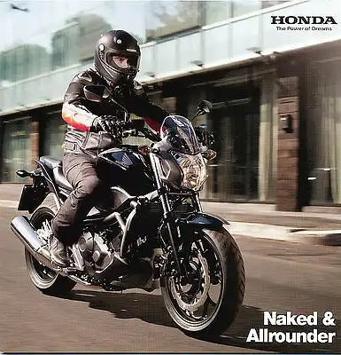 Honda - Naked & Allrounder - Programm - 01/2012 - Deutsch - nl-Versandhandel
