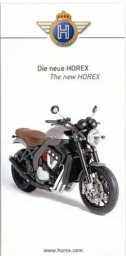 Horex - VR6 -  Prospekt  - Deutsch/english  - nl-Versandhandel