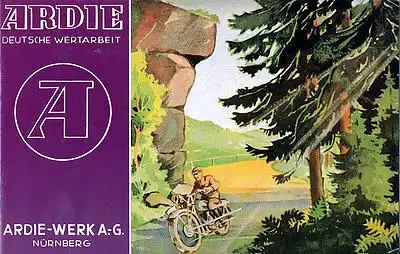 Ardie - RBK 505  - Motorrad  -  Programm  - 1937  -  Deutsch - nl-Versandhandel