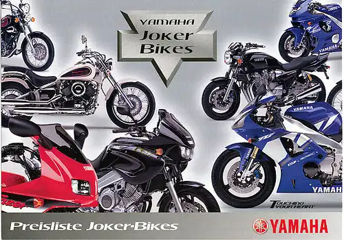 Yamaha -  Jokerbikes 2002 -  Preisliste -  Deutsch - nl-Versandhandel