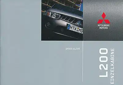 Mitsubishi - L200 -  Einzelkabine - Prospekt  - 11/ 2007 -   nl-Versandhandel
