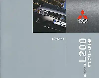 Mitsubishi - L200 -  Einzelkabine - Prospekt  - 03/ 2006 -   nl-Versandhandel
