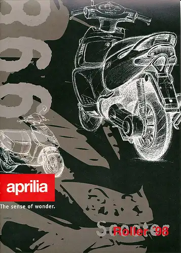Aprilia  - Scooter Gesamtprogramm - Prospekt - 1998 - Deutsch - nl-Versandhandel