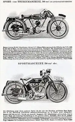 M.T. - Motorrad-Programm - Prospekt - 1927 - Deutsch - nl-Versandhandel