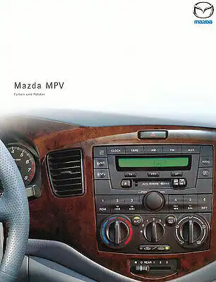 Mazda -  MPV -  Polster  - Farben  - 07/2001  - Deutsch - nl-Versandhandel