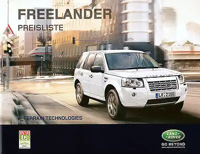 Land Rover - Freelander - Preisliste - Ausstattung - Deutsch - nl-Versandhandel