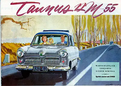 Ford - Taunus - 12 M-55 - Prospekt  - 1955 - Deutsch - nl-Versandhandel