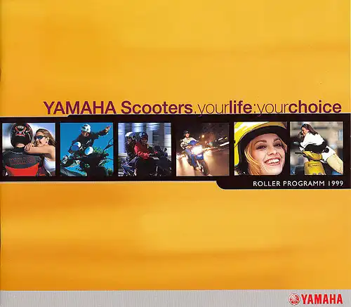 Yamaha -  Roller-Programm 1999 -  Prospekt  -  Deutsch - nl-Versandhandel
