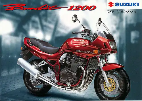 Suzuki - GSF 1200 - Bandit 1200 - Prospekt -12/99- Deutsch - nl-Versandhandel