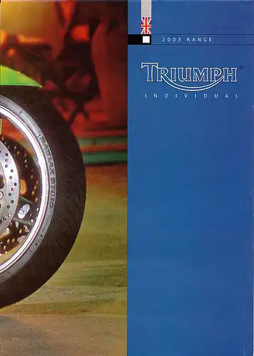Triumph - Motorradprogramm 2003 - Prospekt  - Deutsch - nl-Versandhandel
