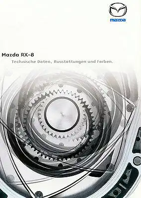Mazda - RX-8 -Technik - Farben - Ausstattung -11/07 - Deutsch - nl-Versandhandel