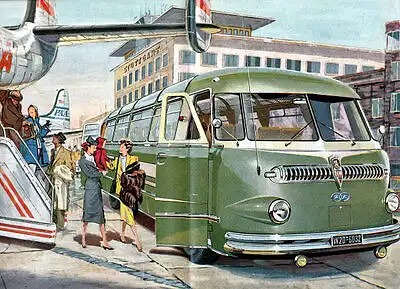 Ford -  NWF -  Schnellbus -  Prospekt  -  1951  - Deutsch -  nl-Versandhandel