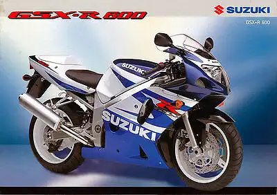 Suzuki  - GSX-R 600  -  Prospekt  - Deutsch - 12/01 -   nl-Versandhandel