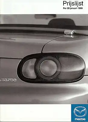 Mazda - Xedos 9 - MX-5 - 626 - 323 -  01/1999  - Prijslijst -  nl-Versandhandel
