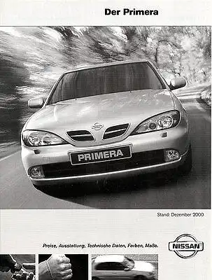 Nissan -  Primera - Preisliste - 12/2000  - Deutsch - nl-Versandhandel