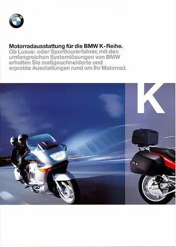 BMW - K-Reihe - Ausstattung - Prospekt - Deutsch - 12/98 -  nl-Versandhandel