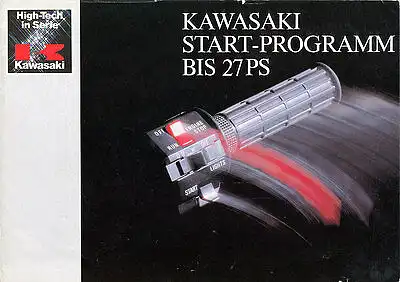Kawasaki - Start-Programm bis 27 PS  -  Prospekt  - Deutsch  - nl-Versandhandel