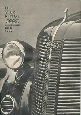 Auto Union - Hausmitteilungen  -  Nr.18 - 1939  - Deutsch - nl-Versandhandel