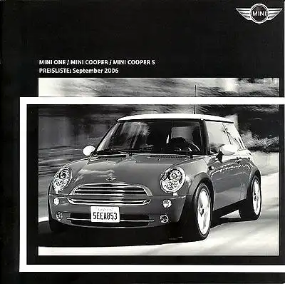 Mini - One - Cooper - Cooper S - Preisliste - 09/06 - Deutsch - nl-Versandhandel