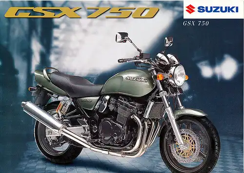 Suzuki - GSX 750 - Prospekt -  12/99  - Deutsch - nl-Versandhandel