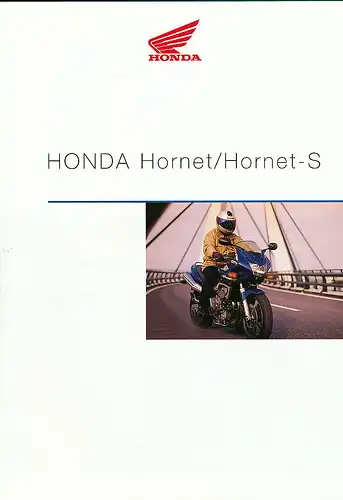 Honda -  Hornet  /Hornet-S -  Prospekt  - Deutsch - 12/99 - nl-Versandhandel