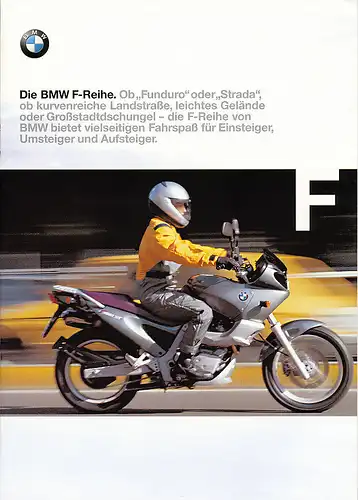 BMW -  F-Reihe  - Prospekt - 08/1998 - Deutsch -    nl-Versandhandel