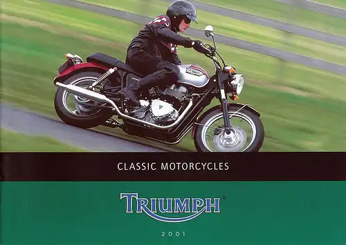 Triumph - Classic Motorcycles - Prospekt  - 2001 - Deutsch - nl-Versandhandel