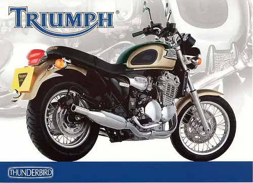 Triumph - Thunderbird -  Prospekt  -  1999  - Deutsch - nl-Versandhandel