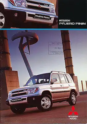 Mitsubishi - Pajero Pinin  -  Prospekt  -  Deutsch - 11/00   -  nl-Versandhandel