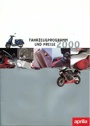Aprilia  - Gesamtprogramm 2000  -  Prospekt/Preise  - Deutsch - nl-Versandhandel